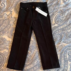Janie and Jack Toddler Black Corduroy Pants